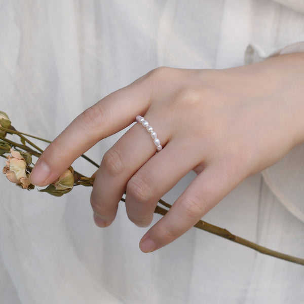 Pearl and Silver Rings