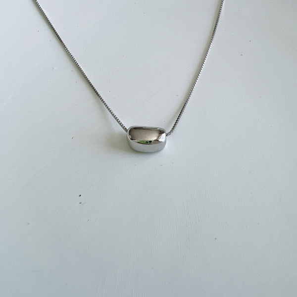 Silver Bean Necklace