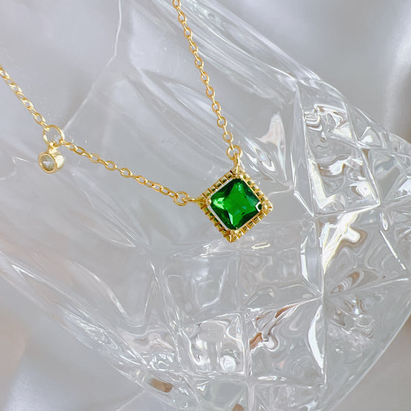 Green Zircon Necklace