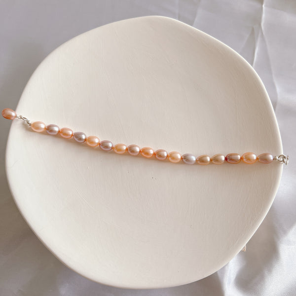 Colourful Real Pearl Bracelet